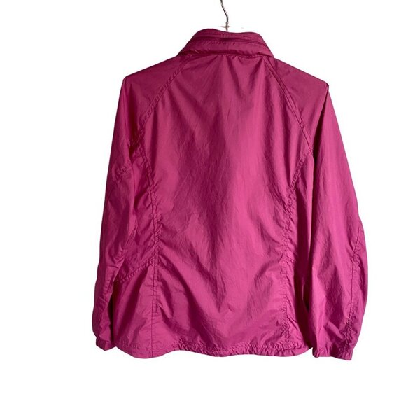 L.L Bean Full Zip Windbreaker Jacket with Hideaway Hood Women's Size Medium - Picture 6 of 8
